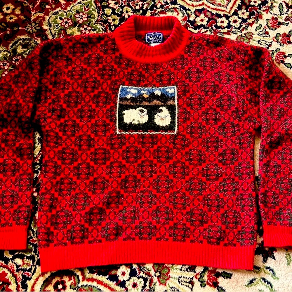 Vintage Rare Woolrich Lamb/Sheep Sweater